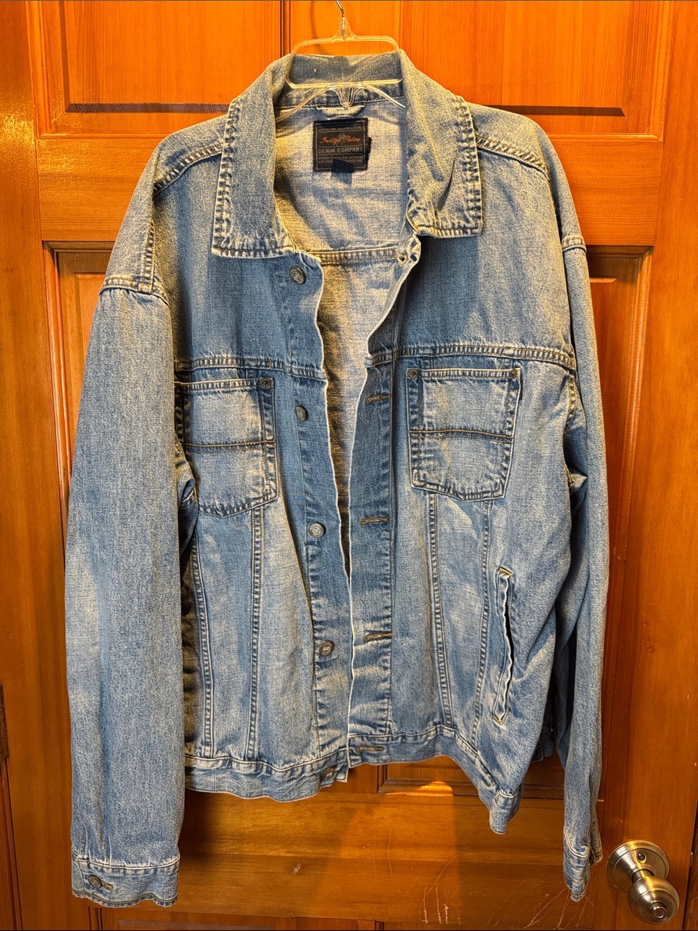 Tommy Bahama Indigo Palms Denim Denim Jacket Men’s Light Wash Trucker Jean Coat